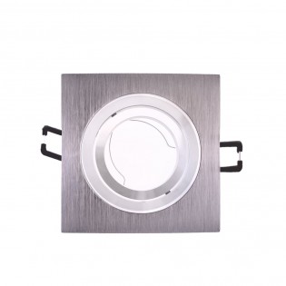 Recessed LED CLASSIC square aluminium (8W)