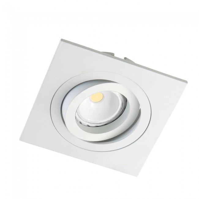 Recessed LED CLASSIC square white (8W)
