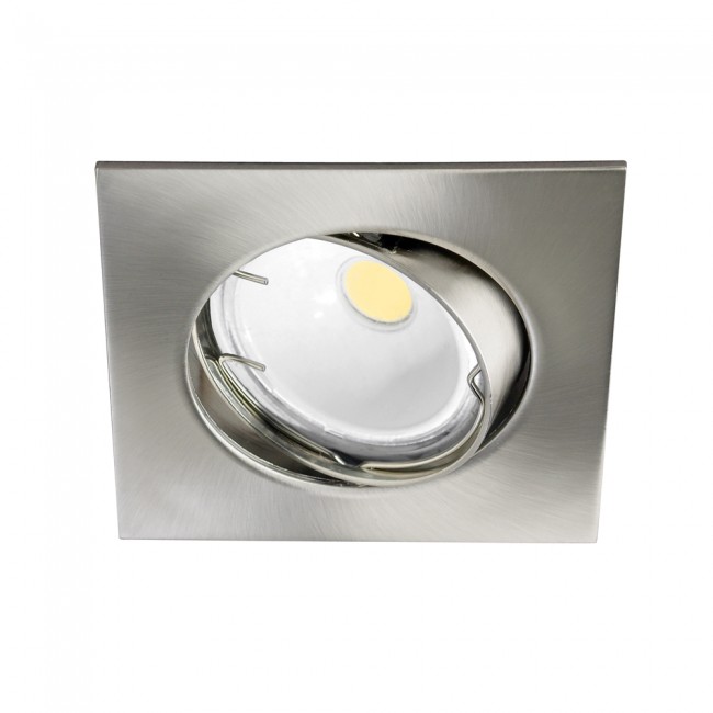 Recessed LED BASIC square nickel (8W)