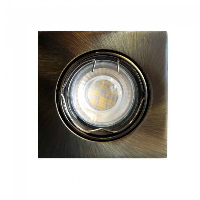 Recessed LED BASIC square old gold (8W)