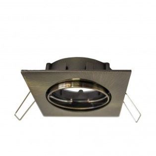 Recessed LED BASIC square old gold (8W)