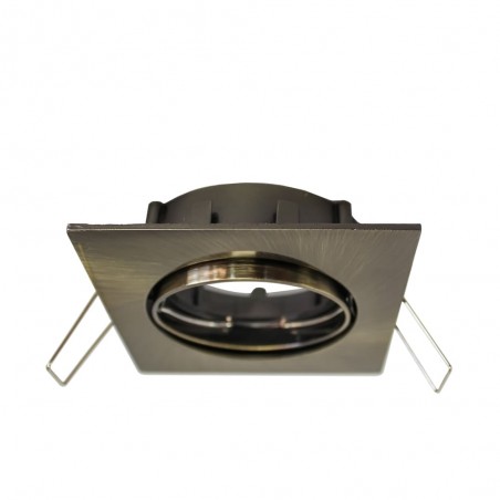 Recessed LED BASIC square old gold (8W)