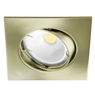 Recessed LED BASIC square old gold (8W)