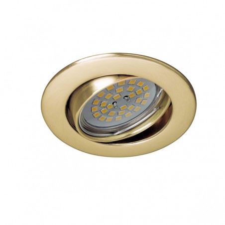 LED BASIC round tilting recessed light old gold (8W)