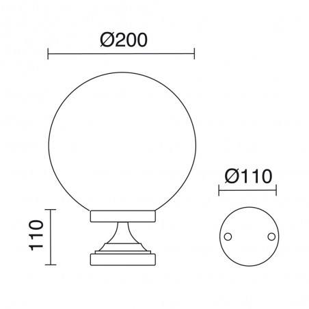 Sobremuro de exterior Globi S