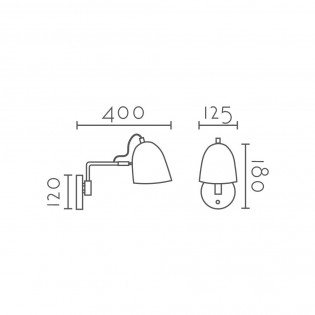 Wall lamp Darena