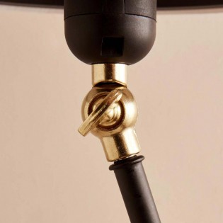 Lámpara de pie orientable Tesira Negro