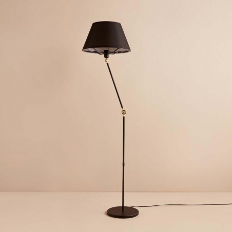 Lámpara de pie orientable Tesira Negro
