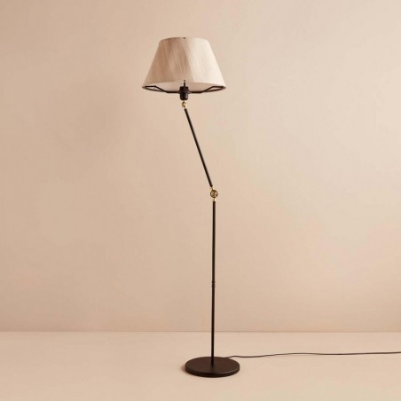 Lámpara de pie orientable Tesira Crema