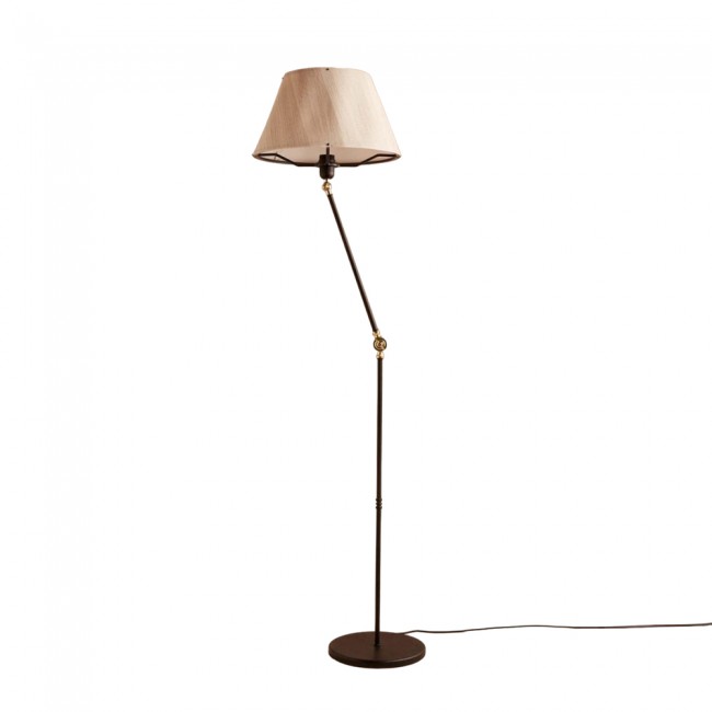 Lámpara de pie orientable Tesira Crema