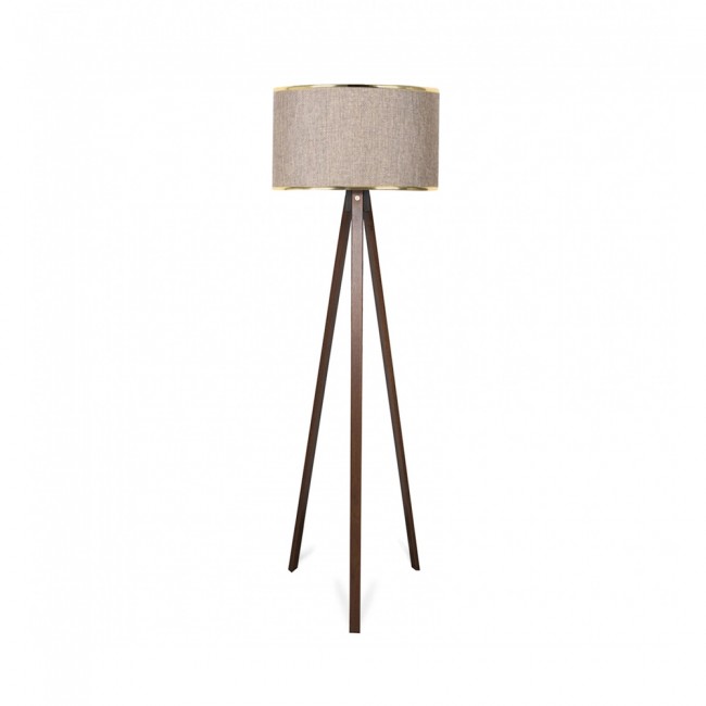 Lámpara de pie trípode Parnoe Beige