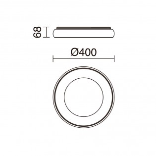 Plafón de techo LED Fred (35W)