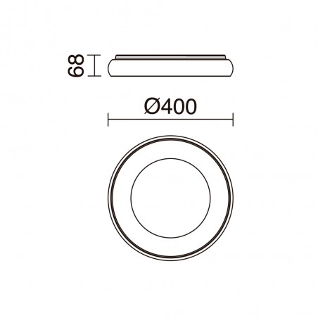 Plafón de techo LED Fred (35W)