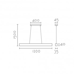 Pendant lamp LED Tirana (18W)