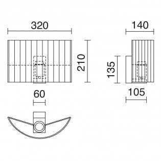 Aplique de pared Amsterdan