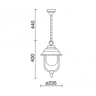 Outdoor Pendant Lamp Keo