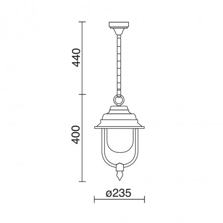 Outdoor Pendant Lamp Keo