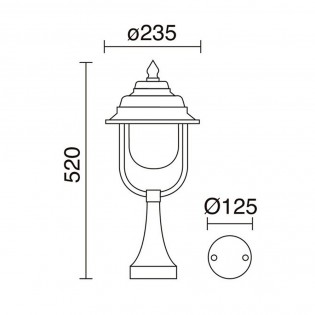 Outdoor Bollard Lamp Keo