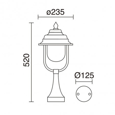 Outdoor Bollard Lamp Keo