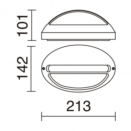 Aplique de pared exterior Jedy