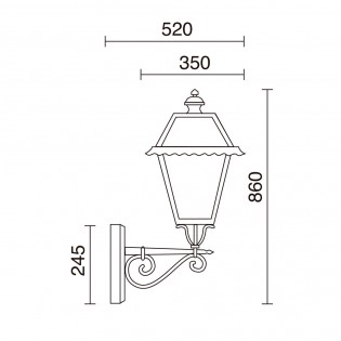 Outdoor Wall Lamp Villa Chap