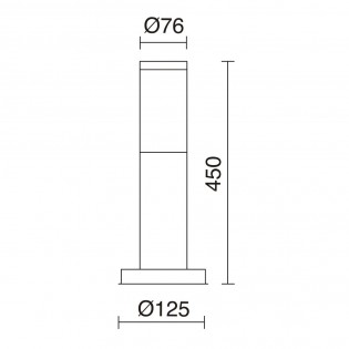 Outdoor Bollard Lamp Abrego