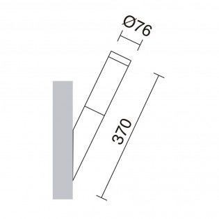 Aplique de pared de exterior Abrego