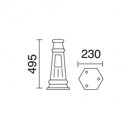 Base for Novolux street lights M