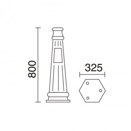 Base for Novolux street lights L