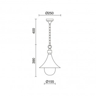 Outdoor Pendant Lamp Trom