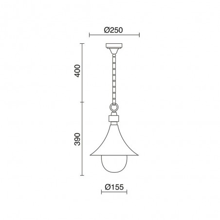 Outdoor Pendant Lamp Trom