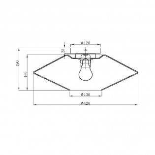Ceiling Flush Light Trevor