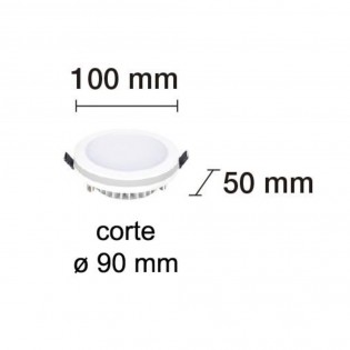 Downlight de techo LED para baños (10W)