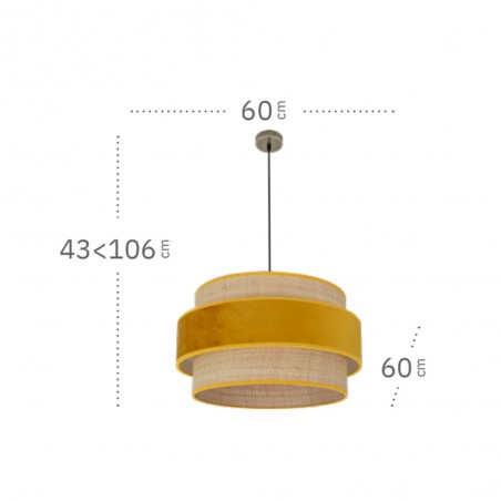 Pendant lamp Reyes 60