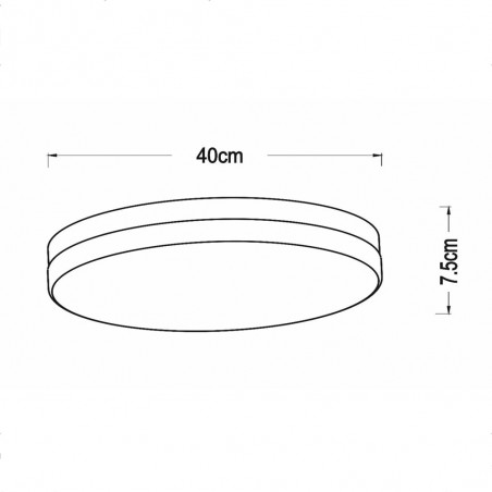 Plafón LED para baños Biskit (36W)
