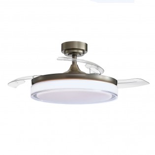 Ventilador LED con aspas plegables Oroel Cuero CCT (45W)