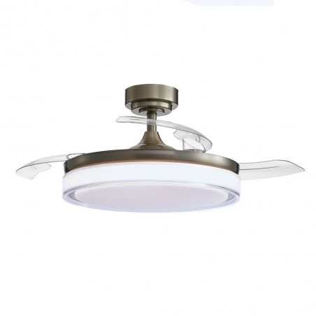 Ventilador LED con aspas plegables Oroel Cuero CCT (45W)