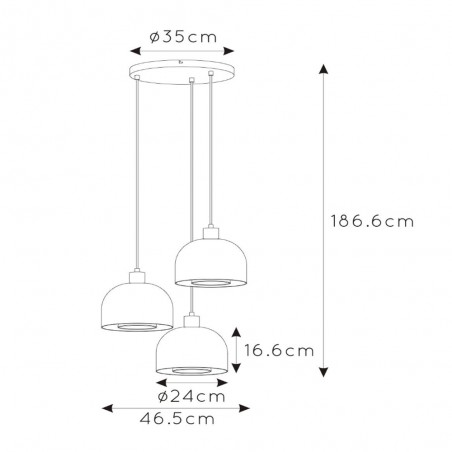 Ceiling Lamp Gunhild (3 lights)