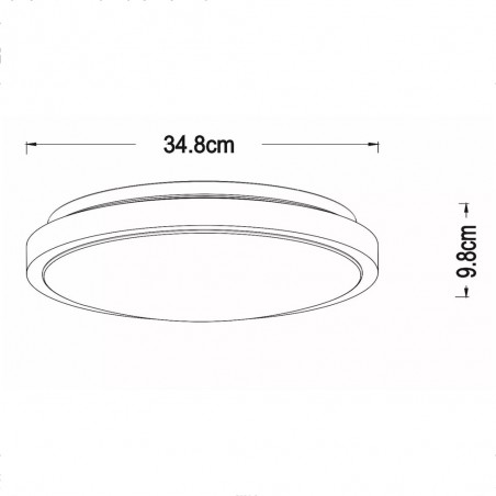 Bathroom's LED Flush Light Dasher (18W)