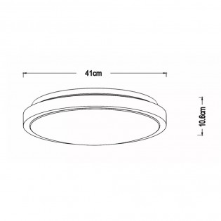 Plafón LED para baños Dasher (24W)