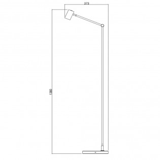 Lámpara de pie recargable LED Tipik Blanca (3W)