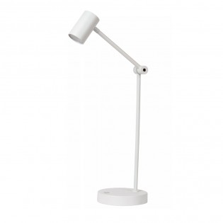 Lámpara de escritorio recargable LED Tipik Blanca (3W)