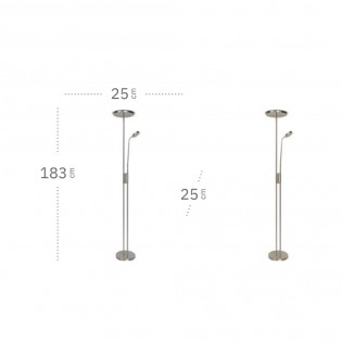 Floor lamp LED Antares (20W+7W)
