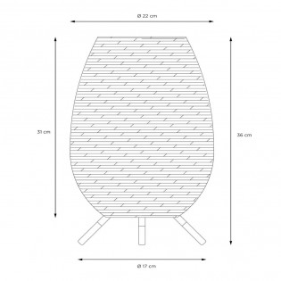 Rechargeable LED Portable Lamp Colin (3W)