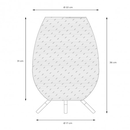 Rechargeable LED Portable Lamp Colin (3W)