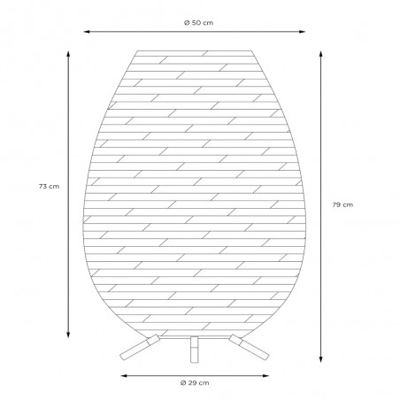 Lámpara portátil recargable LED Colin III (3W)