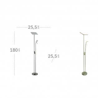 Lámpara de pie LED Betelgeuse (18W+5W)