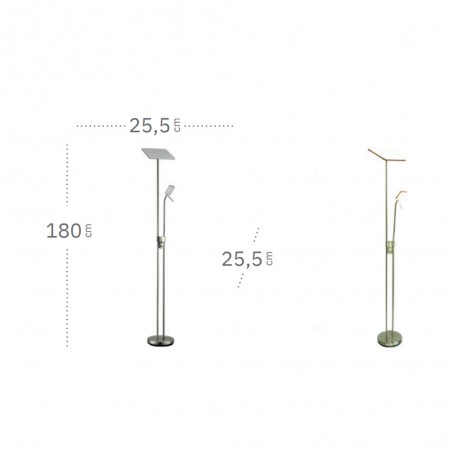 Lámpara de pie LED Betelgeuse (18W+5W)