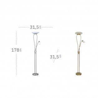 Lámpara de pie LED Wolf (18W+5W)