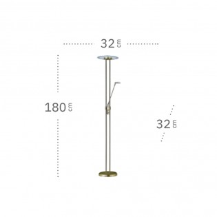 Lámpara de pie LED Eridani (18W+5W)